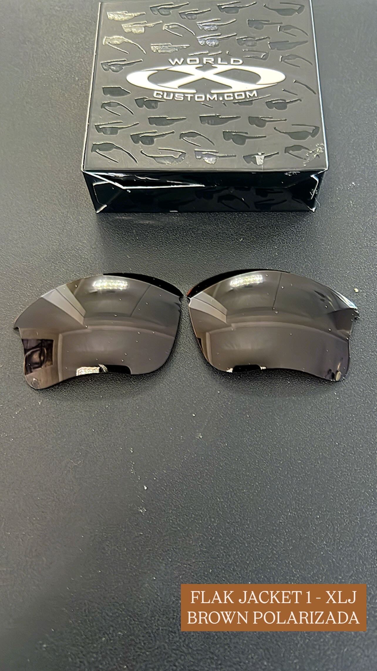 LENTES FLAK JACKET 1.0 XLJ BROWN POLARIZADAS