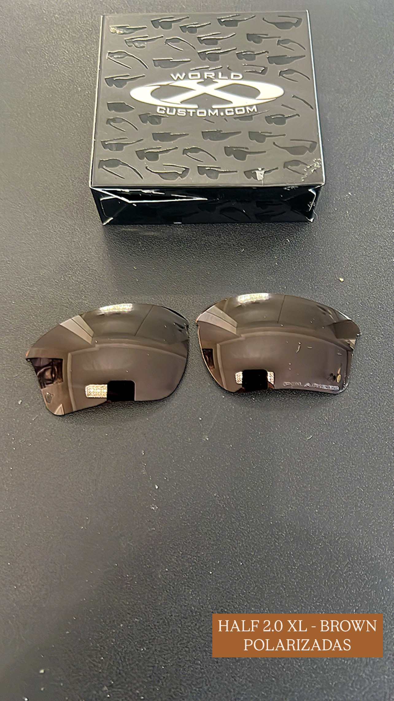 LENTES HALF JACKET 2.0 XL – BROWN POLARIZADAS