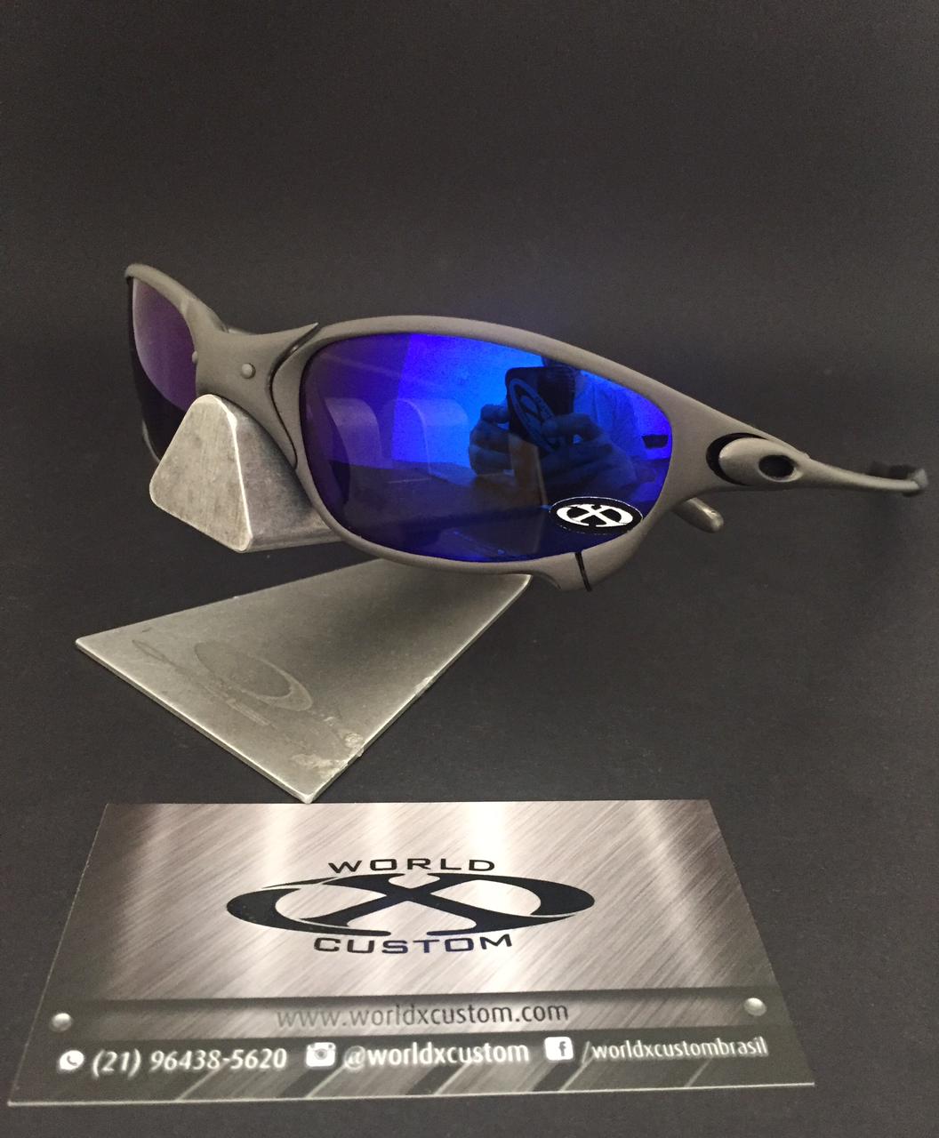 ÓCULOS OAKLEY JULIET X-METAL – NEON BLUE – REFORMADO