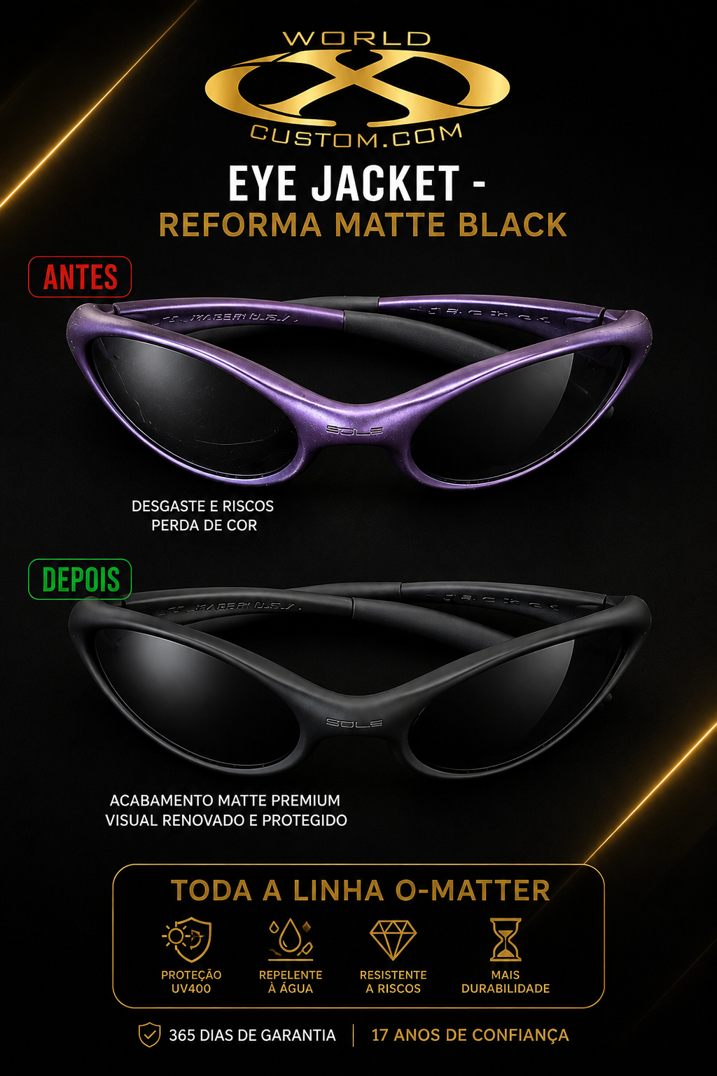 REFORMA MATTE BLACK – ÓCULOS PLÁSTICOS